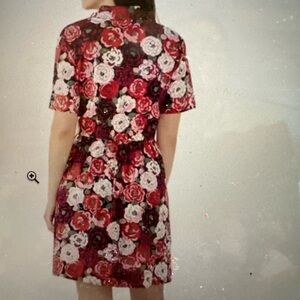 Kate spade rosette blossom tie waist shirt dress m